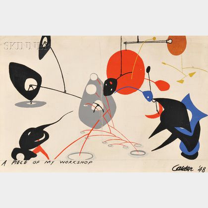 After Alexander Calder (American, 1898-1976) A Piece of my Workshop
