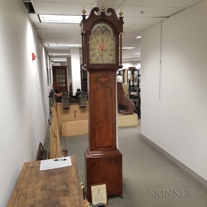 Jacob Eby Reproduction Mahogany Tall Clock