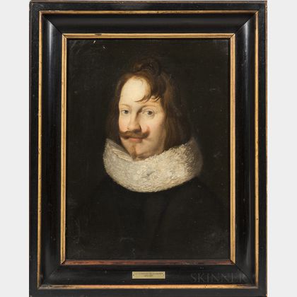 Manner of Jan Anthonisz van Ravesteyn (Dutch, c. 1570-1657) Portrait of an Auburn-haired Gentleman in a Ruff