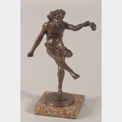 Small Bronze "Grand Tour" Figure of Dancing Dionysian Satyr