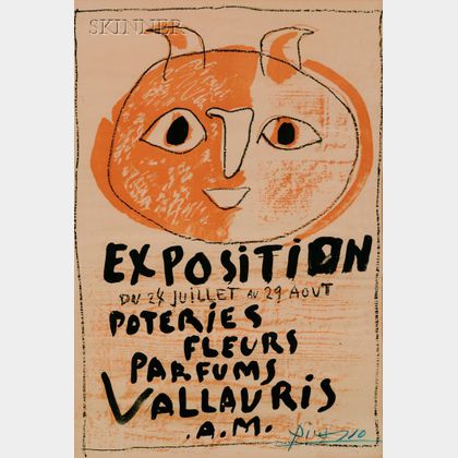 Pablo Picasso (Spanish, 1881-1973) Troisieme Affiche Vallauris (Exposition Poteries Fleurs Parfums Vallauris A.M.)
