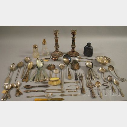 Group of Silver, Silver-plated, and Silver-mounted Tableware