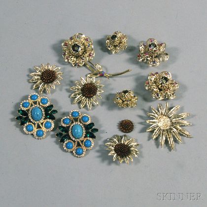 Small Group of Signed Sarah Coventry Costume Jewelry