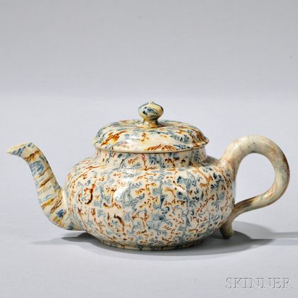 Staffordshire Solid Agate Teapot and Cover