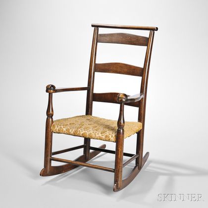 Shaker Production "0" Rocking Chair with Cushion Rail