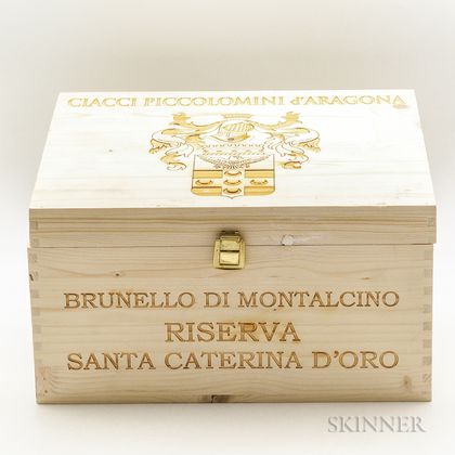 Ciacci Poccolomini dAragona Brunello di Montalcino Riserva Santa Caterina dOro 2010, 6 bottles (owc) 