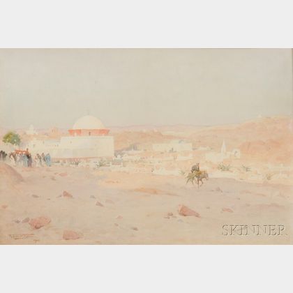 Robert George Talbot Kelly (English, 1861-1934) Desert Landscape Scene.
