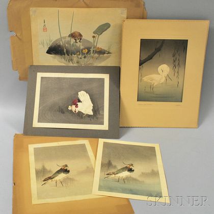 Five Shin Hanga Woodblock Prints