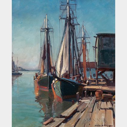 Emile Albert Gruppé (American, 1896-1978) New England Harbor