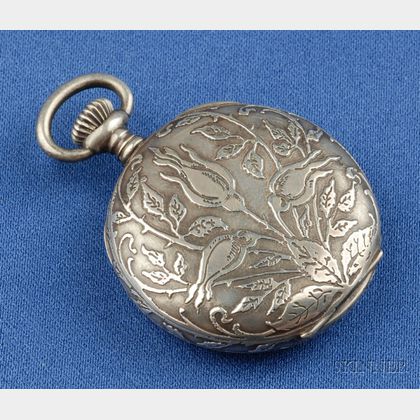 Art Nouveau Sterling Silver Pendant Watch, Tiffany & Co.