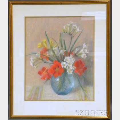 Dorothy P. Paine (American, 19th/20th Century) Still Life with Freesia