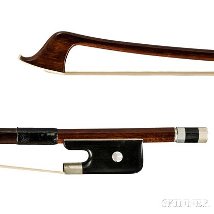 Nickel-mounted Contrabass Bow