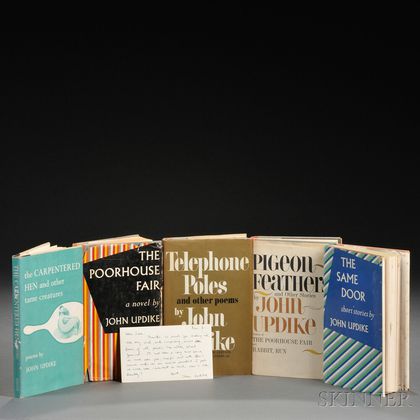 Updike, John (1932-2009) Five Titles, Some Signed Copies.