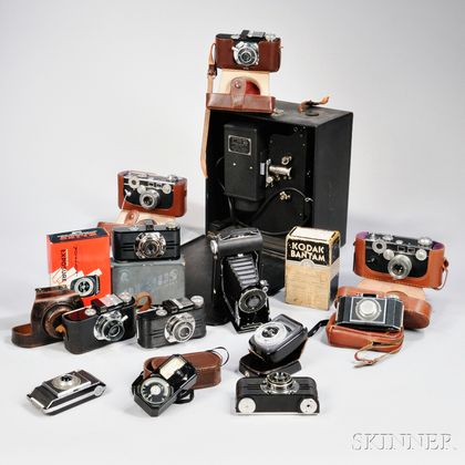 Group of Cameras and Accessories