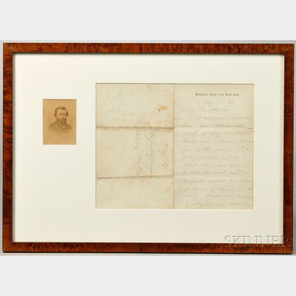 Signed Letter from Ulysses S. Grant to Major General George Gordon Meade