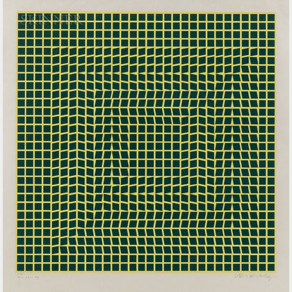 Victor Vasarely (Hungarian/French, 1906-1997) Tau-Ceti
