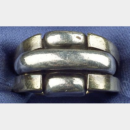 18kt Gold and Sterling Silver Ring, Aldo Cipullo, Cartier