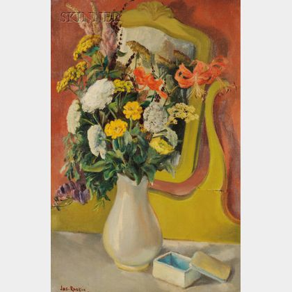 Joseph Raskin (American, 1897-1981) Vase with Flowers