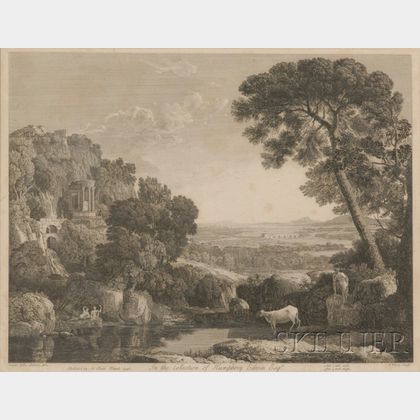 Lot of Three Engravings After Paintings Published by Arthur Pond: James Mason (British, 1710-1780),After Gaspar Poussin