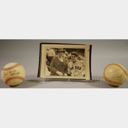 Boston Red Sox Jim Lonborg, Sammy White, and Jimmy Piersall Autographed Baseballs