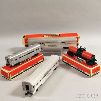 Four Lionel Trains
