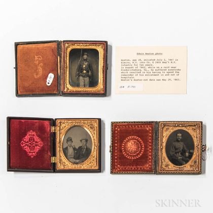 Three Tintype Images of Soldiers