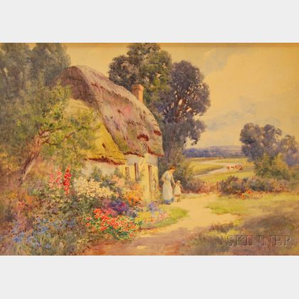 Thomas Noelsmith (British, fl. 1889-1900) A Devonshire Cottage