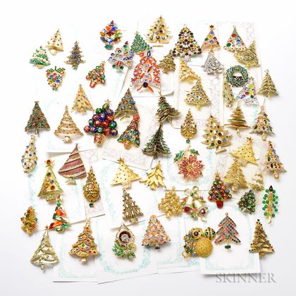 Group of Christmas Brooches