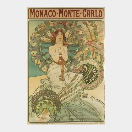 Alphonse Maria Mucha (Czechoslovakian, 1860-1939) Monaco Monte-Carlo, 