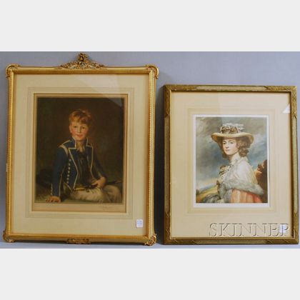 Lot of Two Framed British Engraved Portraits