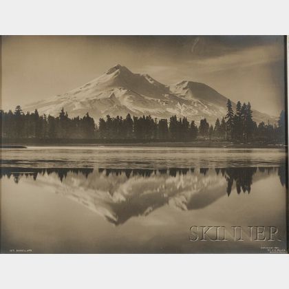 A Large Framed Photo of Mt. Shasta