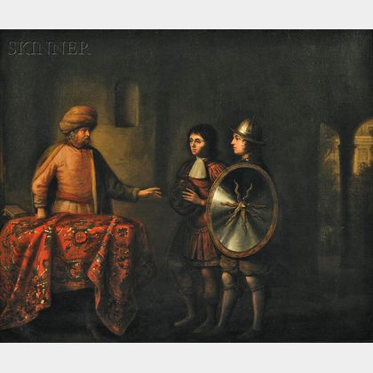Manner of Barent Fabritius (Dutch, 1624-1673) The Rug Merchant