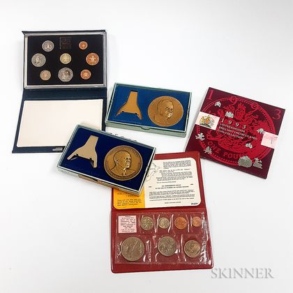 Small Group of World Coins and Medals