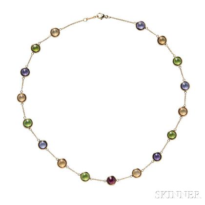 18kt Gold Gem-set Necklace, Paloma Picasso for Tiffany & Co.