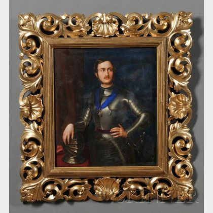 Porcelain Portrait Plaque of Prince Albert of Saxe-Coburg