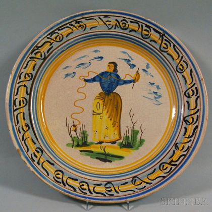 Large Faience Charger