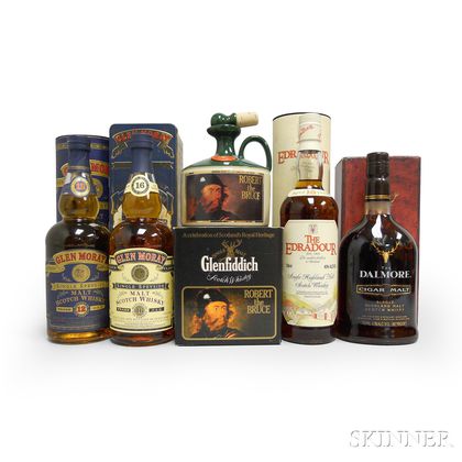 Mixed Single Malt Scotch, 5 750ml bottles 