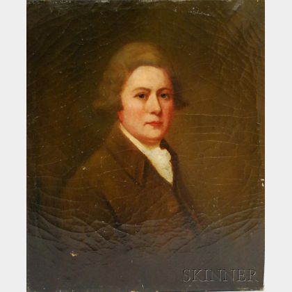 Anglo/American School, 19th Century Portrait of a Gentleman