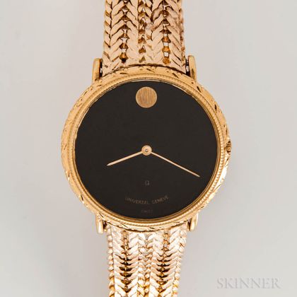 Universal Geneve 18kt Gold and Diamond Quartz Wristwatch
