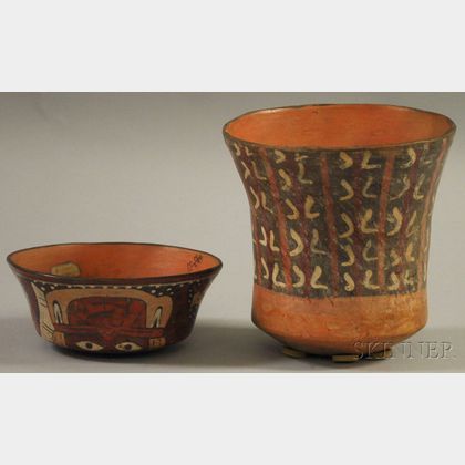 Two Painted and Decorated Nazca Vessels