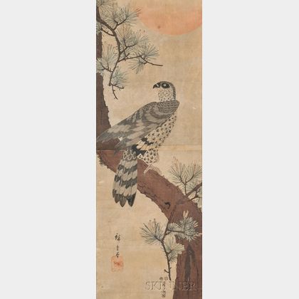 Ando Hiroshige (1797-1858),Hawk
