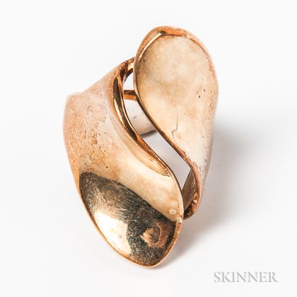 Abstract 14kt Gold Ring