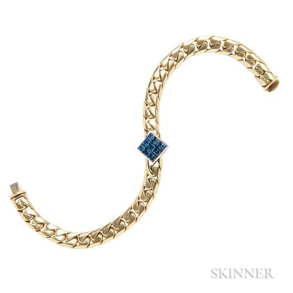 18kt Gold and Sapphire Bracelet