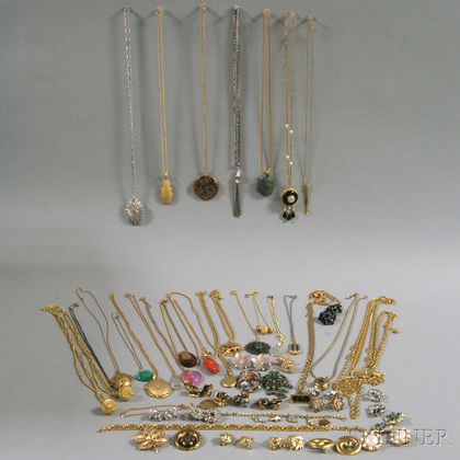 Assorted Group of Mostly Signed Costume Jewelry