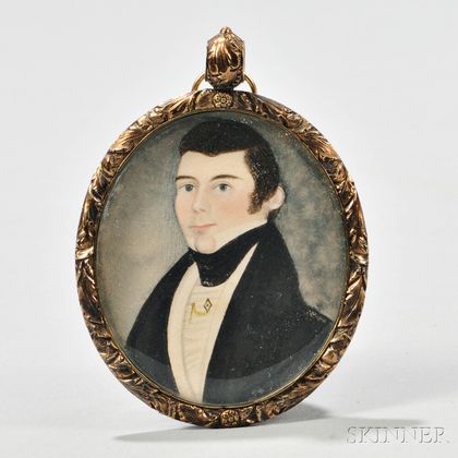 Miniature Portrait of a Gentleman on Paper
