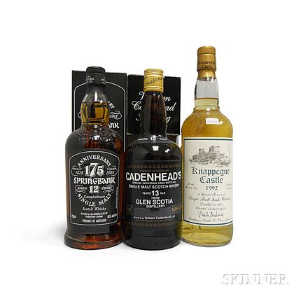 Mixed Single Malt Whisky, 3 750ml bottles 