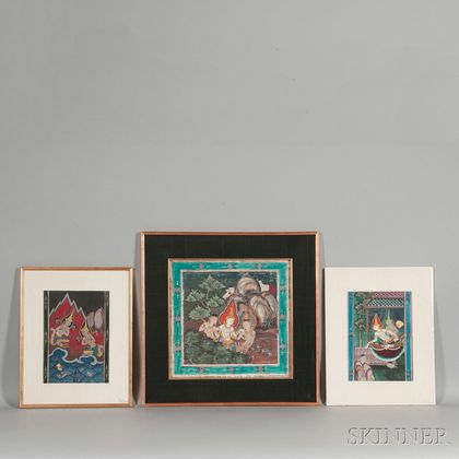 Three Buddhist Paintings