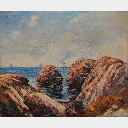 Philip Little (American, 1857-1942) Coastal View/Possibly Swampscott, Massachusetts