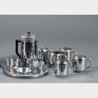 Ten Chase Chrome Plated Serving Items