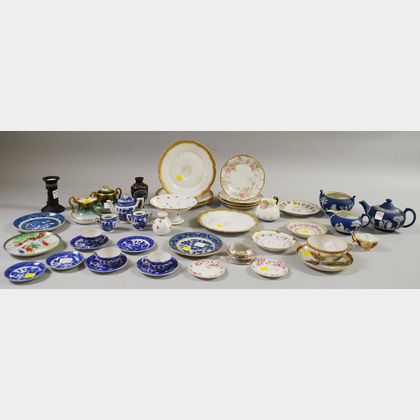 Approximately Thirty-nine Pieces of Assorted Decorated Porcelain and Ceramic Tableware